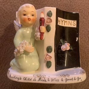 Vintage Napco Sunday’s Child planter